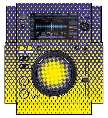 Pioneer DJ XDJ 700 Skin Gradienter Straight Lila / Gelb
